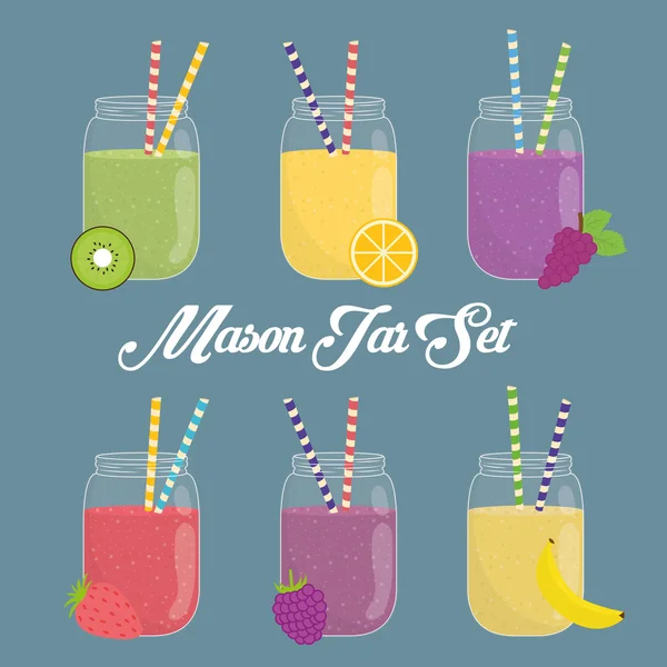Jar mason design. Stock Vector