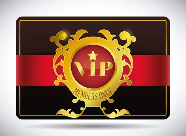 Conception de carte VIP . — Image vectorielle