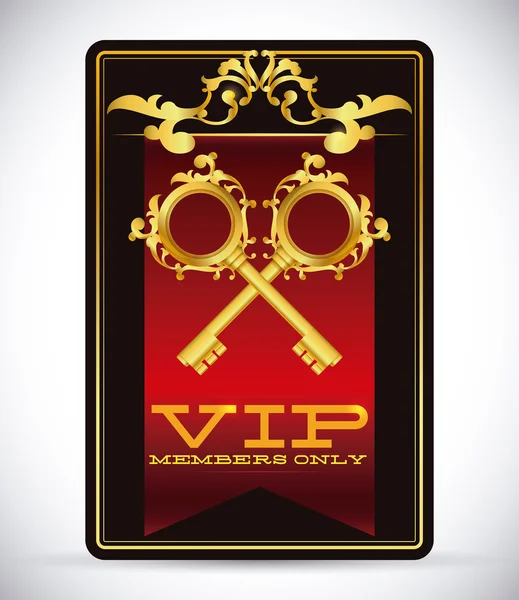 Vip カードのデザイン. — ストックベクタ