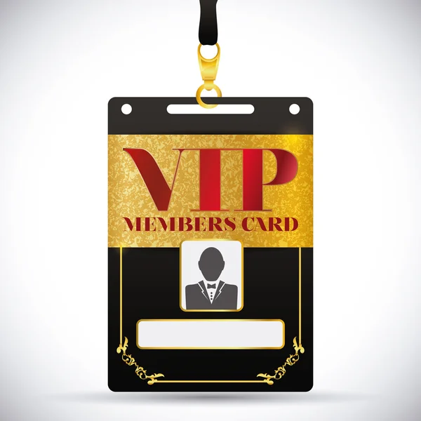 Conception de carte VIP . — Image vectorielle