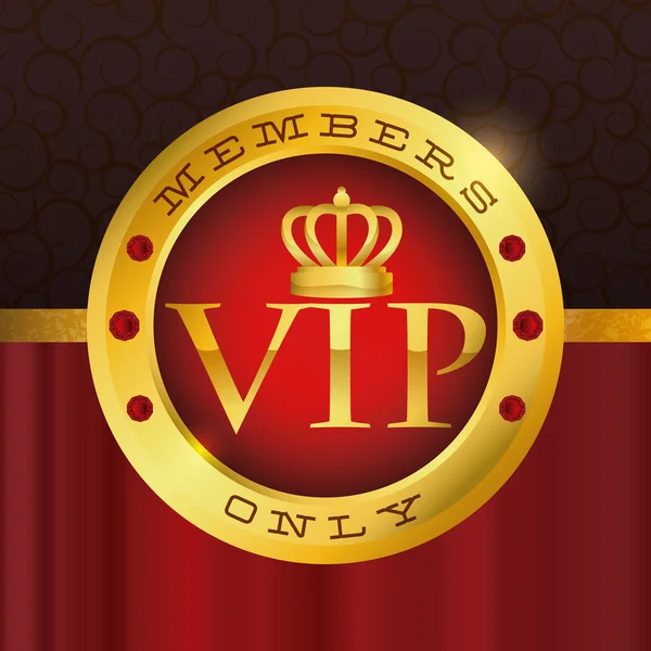 Conception de carte VIP . — Image vectorielle