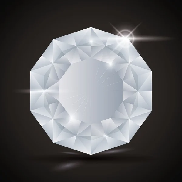 Lyxig diamantdesign. — Stock vektor