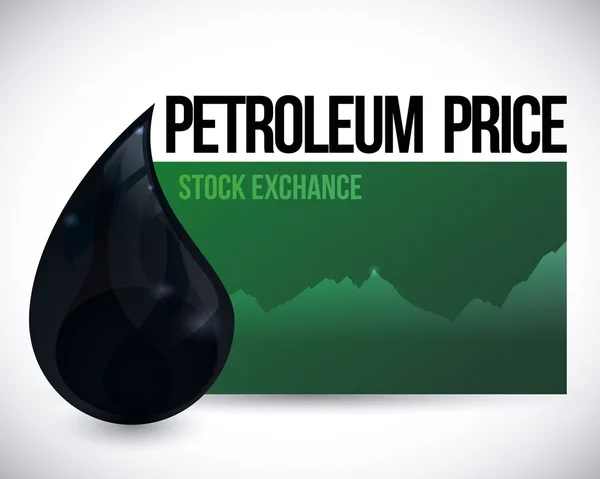 Petroleumsindustridesign. — Stock vektor