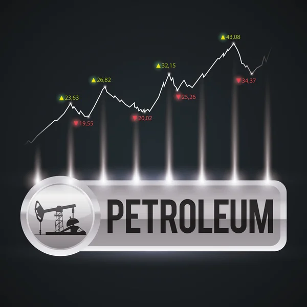 Petroleumsindustridesign. — Stock vektor