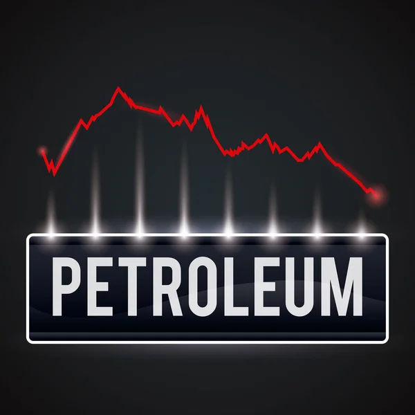 Petroleumsindustridesign. — Stock vektor