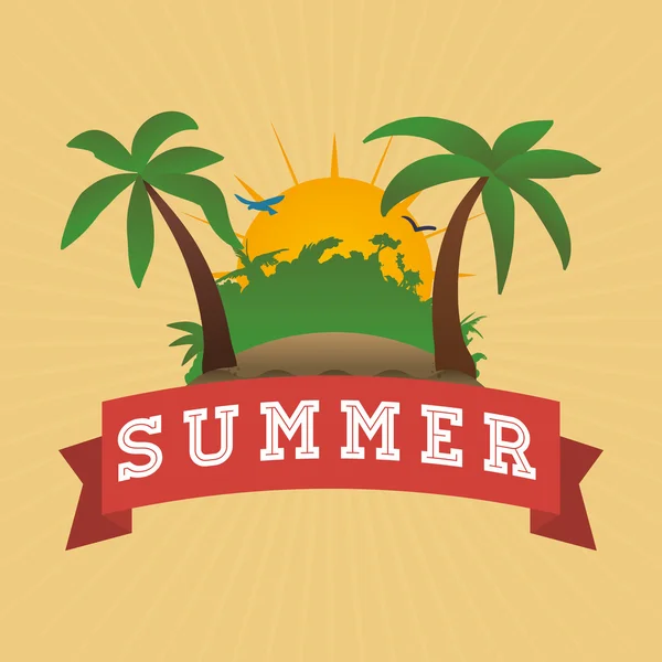 Diseño de verano — Vector de stock