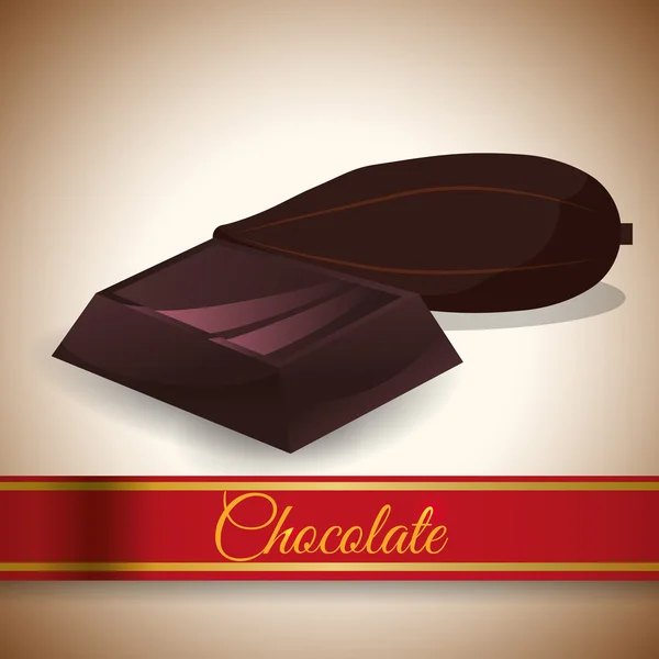 Design al cioccolato — Vettoriale Stock