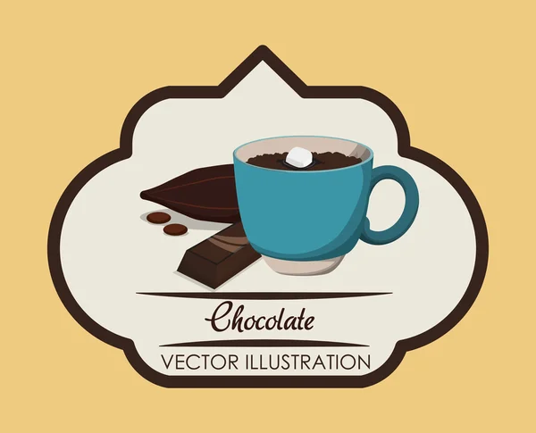 Design al cioccolato — Vettoriale Stock