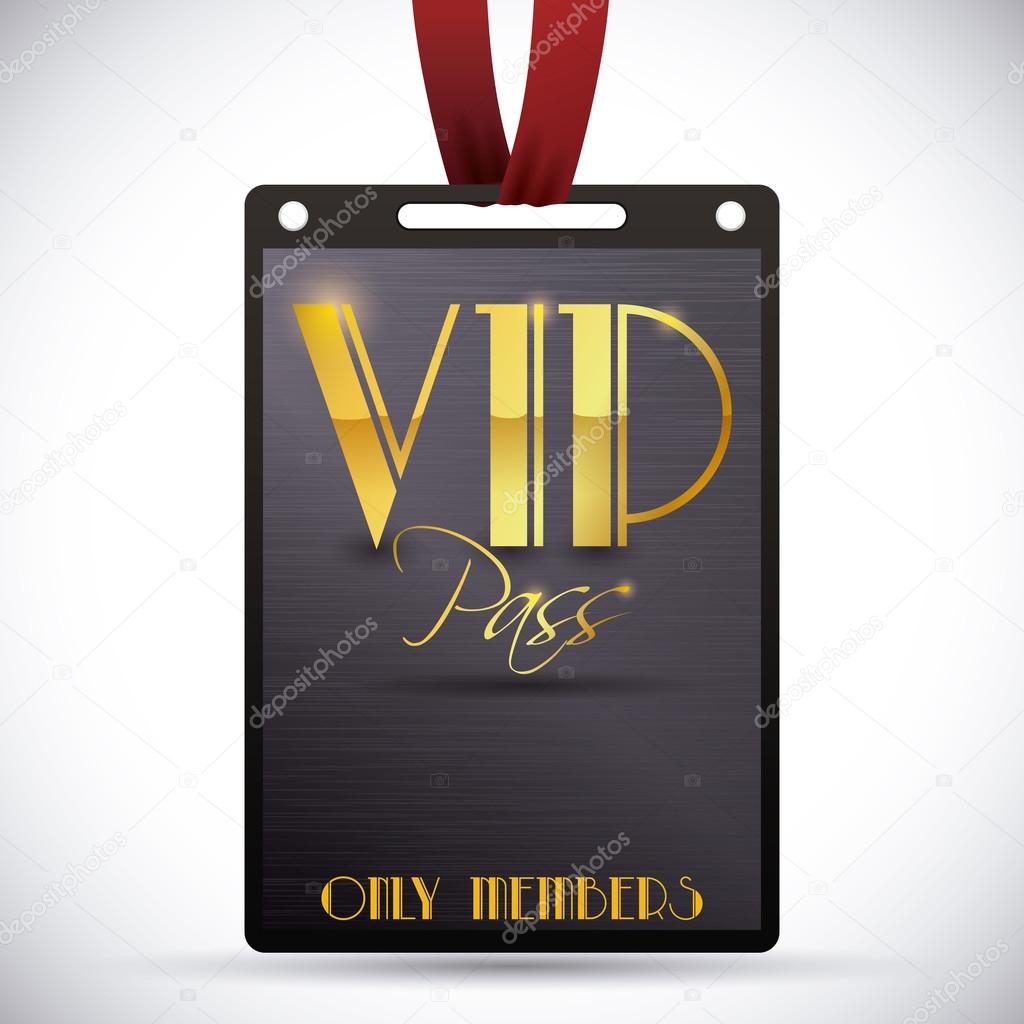 VIP card design.