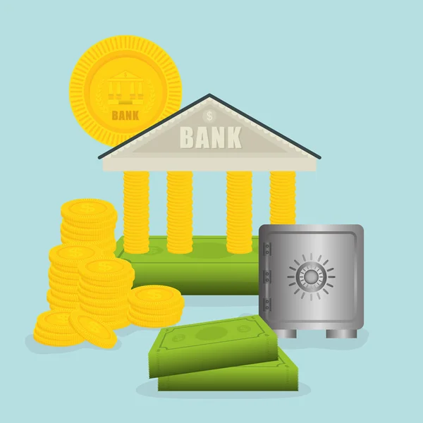 Diseño del banco — Archivo Imágenes Vectoriales