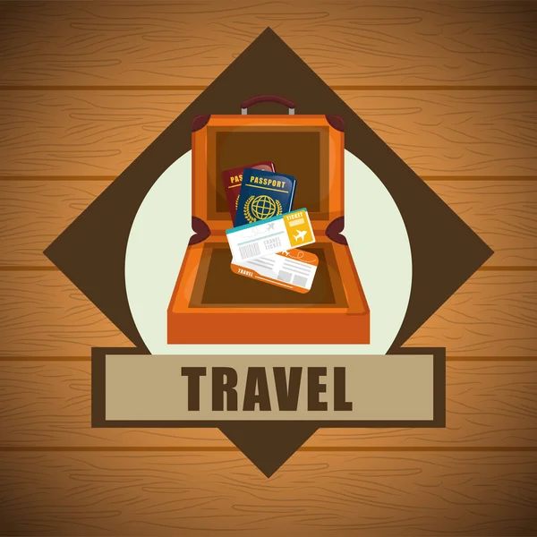 Travel design — Stock Vector