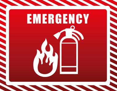 Acil durum simgesi, vektör çizim