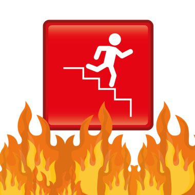 Acil durum simgesi, vektör çizim