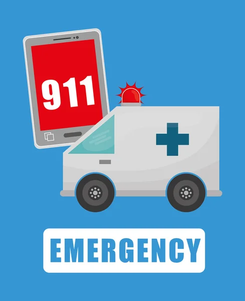 Emergency Icon, Vector illustration — Stock Vector