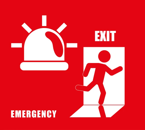 Ícone de emergência, ilustração vetorial —  Vetores de Stock