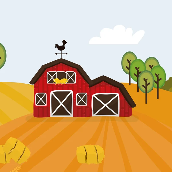 Ícones rurais e agrícolas —  Vetores de Stock