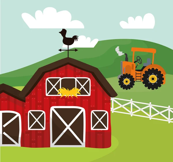 Ícones rurais e agrícolas —  Vetores de Stock