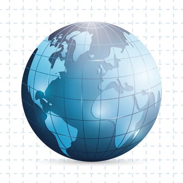 Carte géographique mondiale design . — Image vectorielle