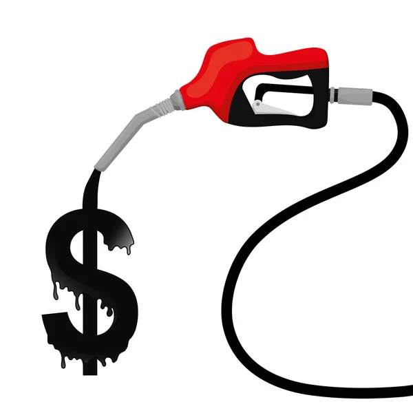 Desenho dos preços do petróleo e do petróleo . —  Vetores de Stock