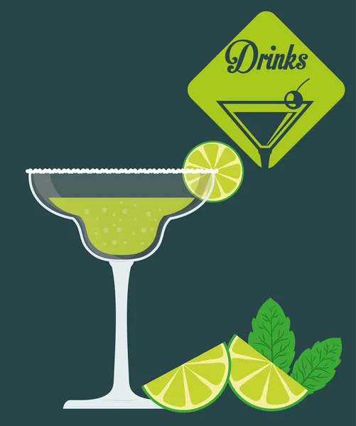 Diseño de bebidas — Vector de stock