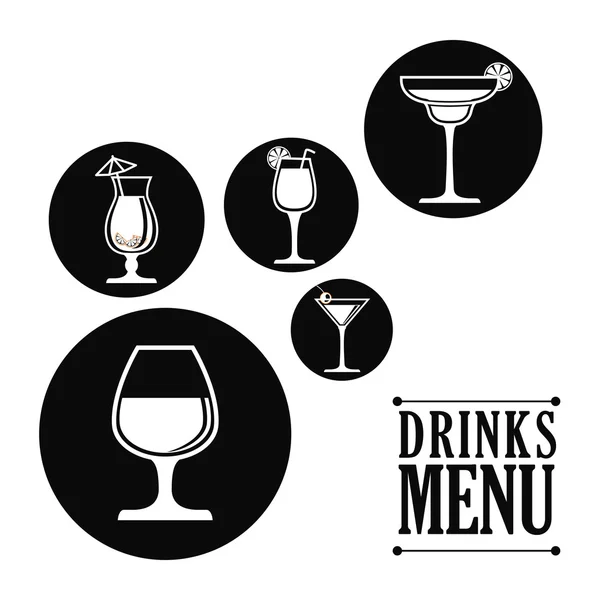 Diseño de bebidas — Vector de stock