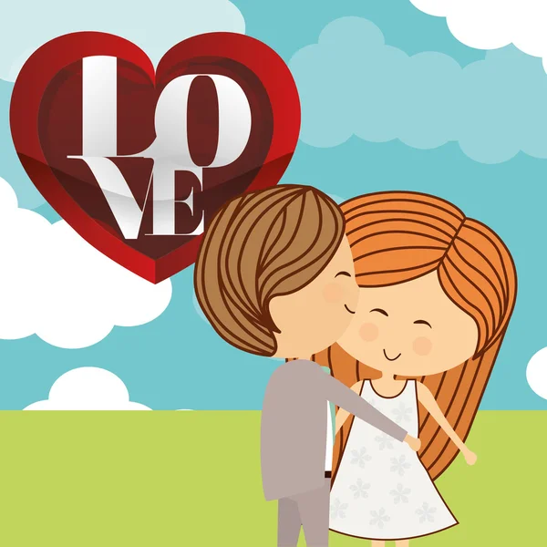 Diseño de amor — Vector de stock