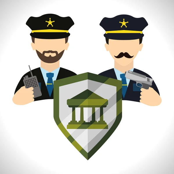 Diseño del sistema de seguridad — Vector de stock