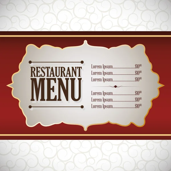 Conception de menu — Image vectorielle