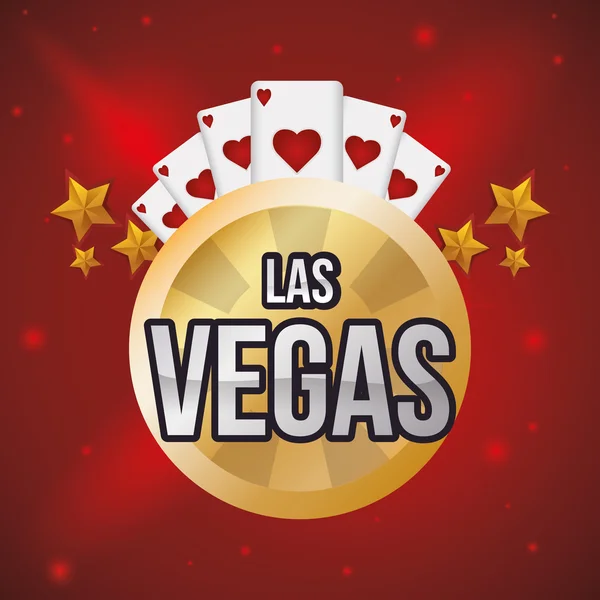 Las Vegas tasarım — Stok Vektör