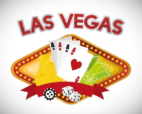 Las Vegas ontwerp — Stockvector