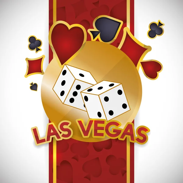 Las Vegas tasarım — Stok Vektör
