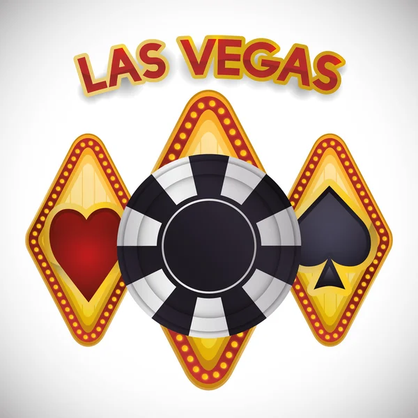 Las Vegas tasarım — Stok Vektör