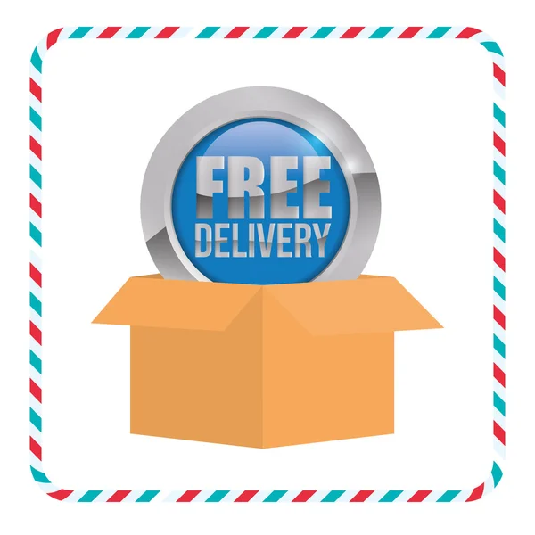 Free delivery design — Stock Vector