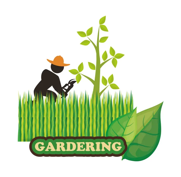 Gardening design — Stock Vector