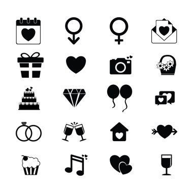 İlişki, evlilik ve aşk tasarım.