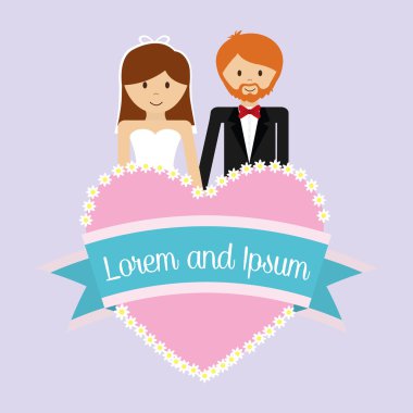 İlişki, evlilik ve aşk tasarım.