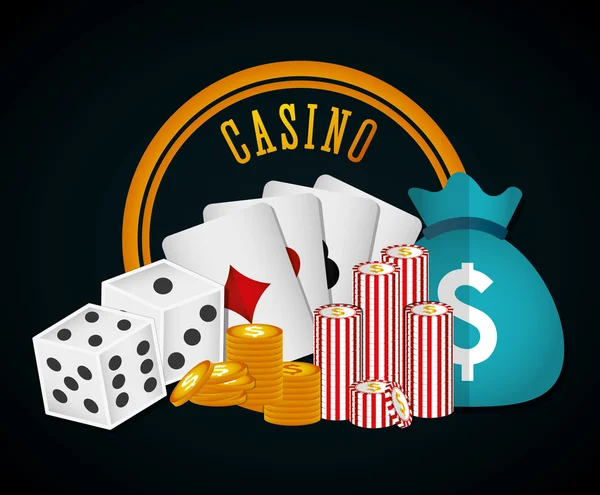 Casino royal játékok tervezése — Stock Vector