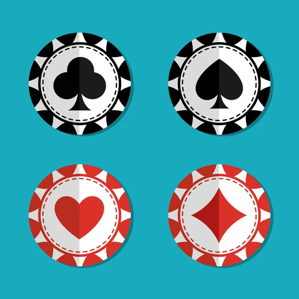 Diseño de juegos reales de Casino — Archivo Imágenes Vectoriales