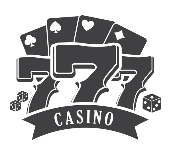 Casino royal design dei giochi — Vettoriale Stock