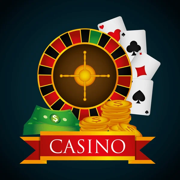 Koninklijke casinospellen ontwerpen — Stockvector