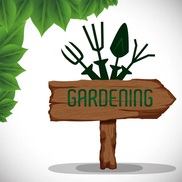 Gardening design — Stock Vector