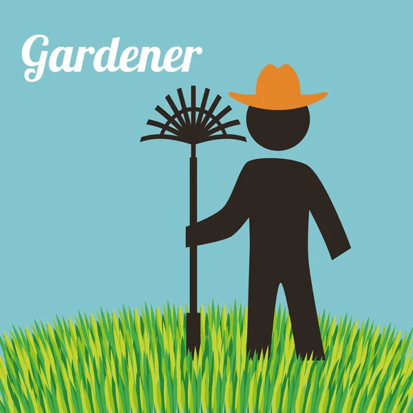 Gardening design — Stock Vector