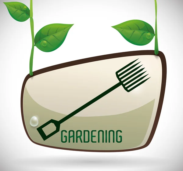 Gardening design — Stock Vector