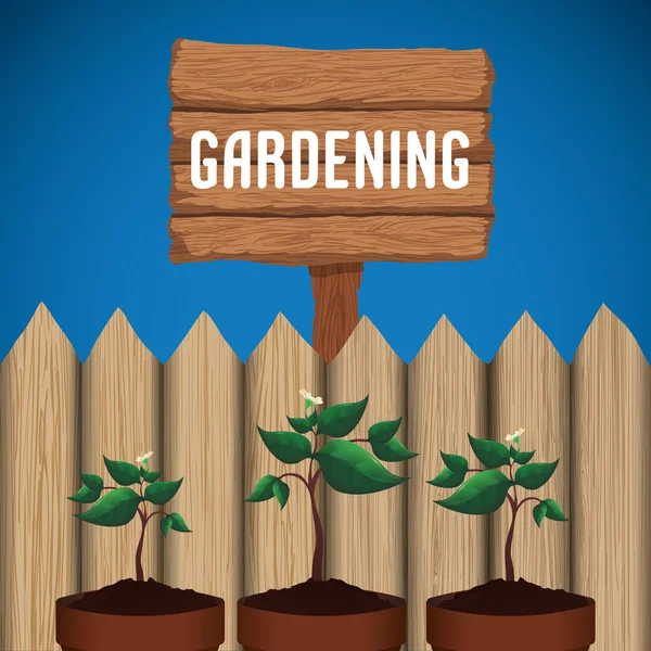 Projekt ogrodnictwo — Wektor stockowy