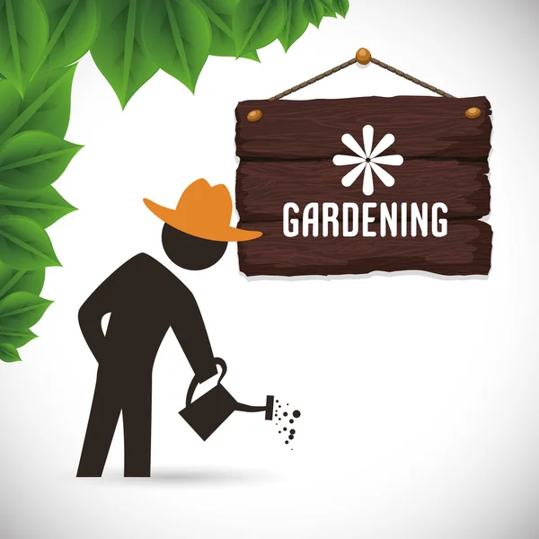 Projekt ogrodnictwo — Wektor stockowy