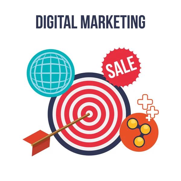 Design für digitales Marketing — Stockvektor