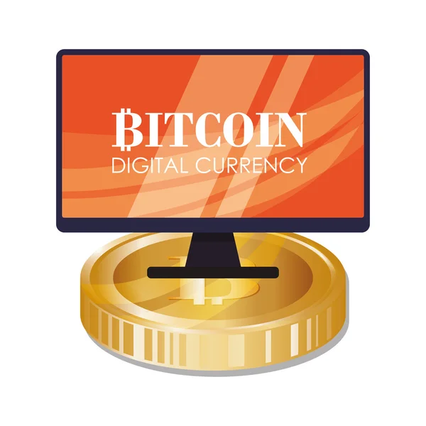 Design bitcoin —  Vetores de Stock