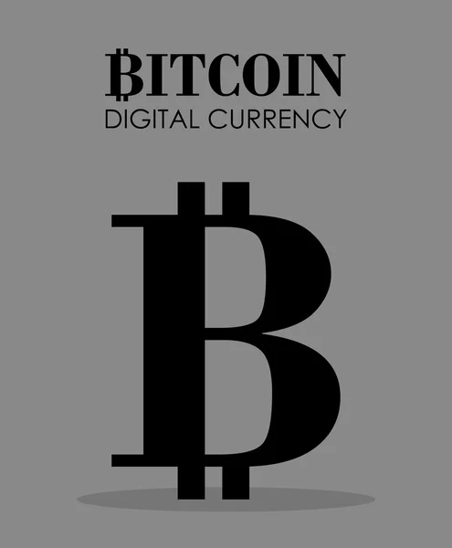 Bitcoin ontwerp — Stockvector