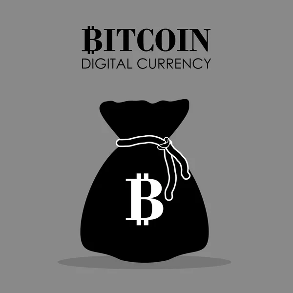 Diseño de Bitcoin — Archivo Imágenes Vectoriales