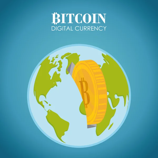 Conception Bitcoin — Image vectorielle